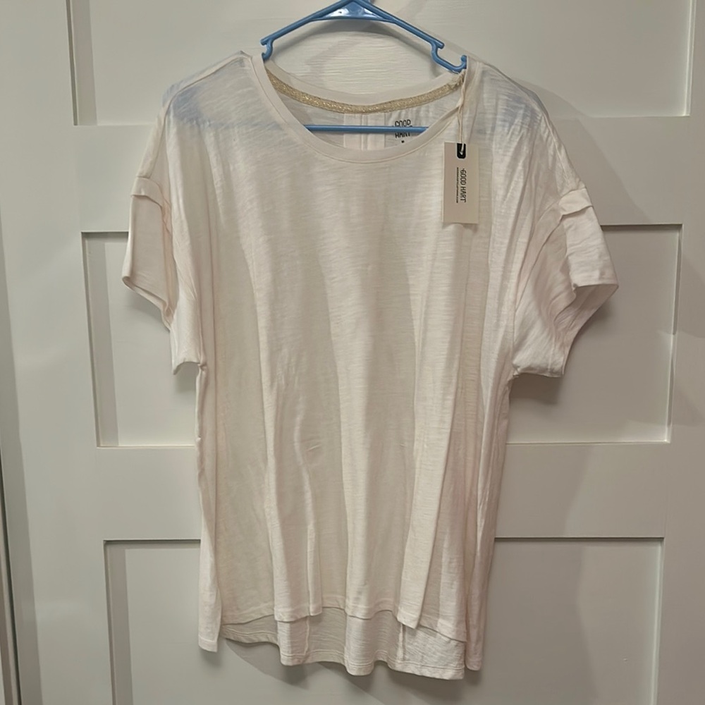 NWT Good Hart Cream Tee